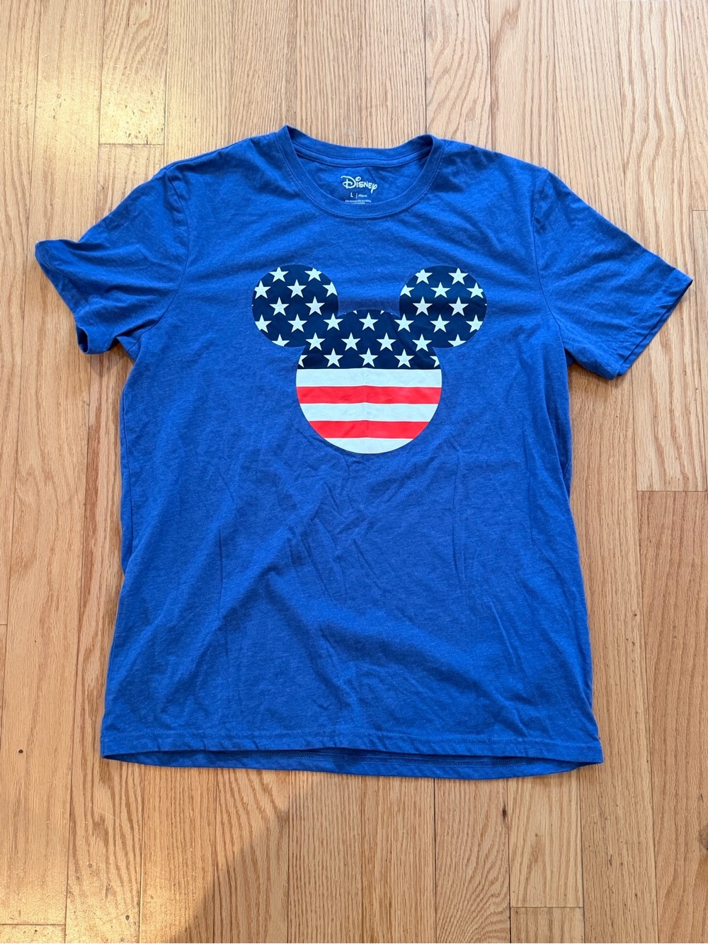 Disney Blue Kids' Mickey USA Flag Graphic Tee